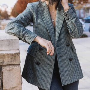 Veronica Beard Blue Tweed Dickey Jacket Sz.2